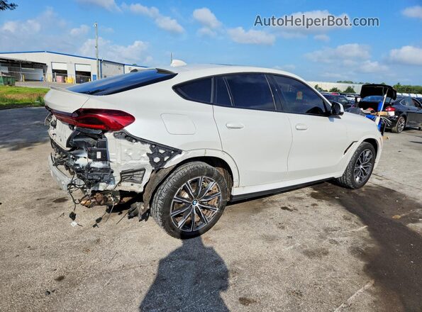 5UXCY6C09P9R79459 2023 BMW X6 White Задня права чверть