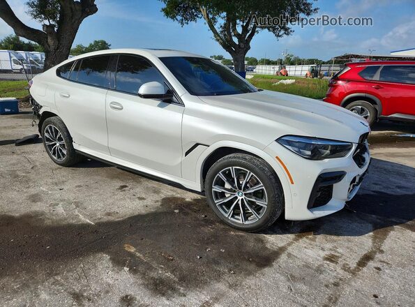5UXCY6C09P9R79459 2023 BMW X6 White Передня права чверть