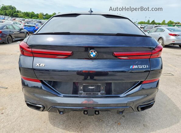 5UXCY8C02P9N57142 2023 BMW X6 Black Հետևի տեսք