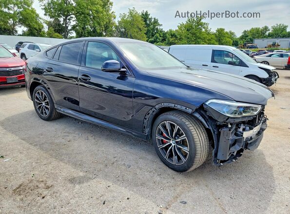 5UXCY8C02P9N57142 2023 BMW X6 Black Առջևի աջ