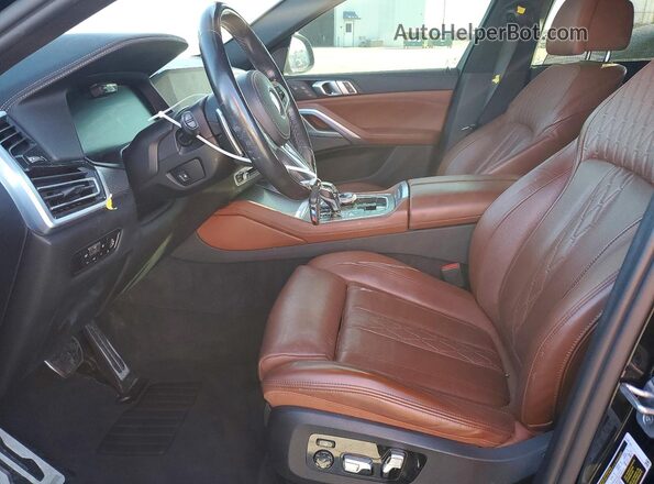 5UXCY8C07N9N02909 2022 BMW X6 Black Vista interior delantera