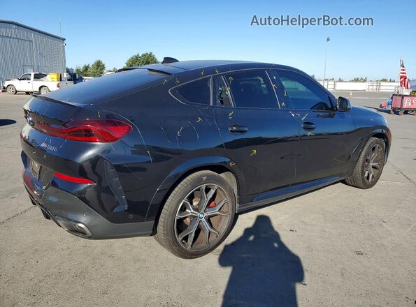 5UXCY8C07N9N02909 2022 BMW X6 Black Trasero derecho