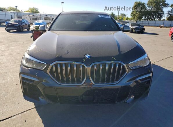 5UXCY8C07N9N02909 2022 BMW X6 Black Vista frontal