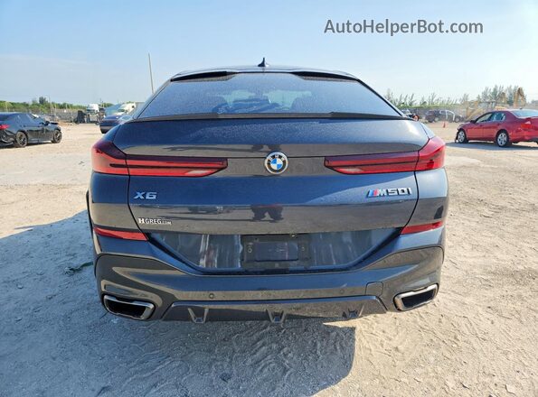 5UXCY8C0XN9J48223 2022 BMW X6 Gray უკანა ხედი