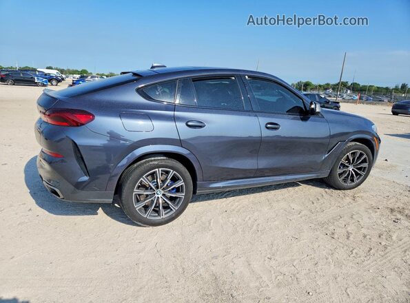 5UXCY8C0XN9J48223 2022 BMW X6 Gray უკანა მარჯვენა