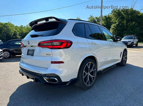 5UXJU2C53KLN49994 2019 BMW X5 White უკანა მარჯვენა