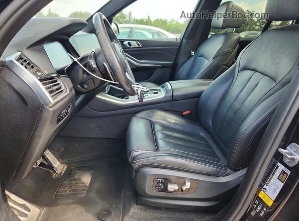 5UXJU2C54KLN67131 2019 BMW X5 Black Widok wnętrza z przodu