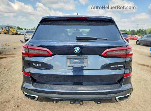 5UXJU2C54KLN67131 2019 BMW X5 Black Widok z tyłu