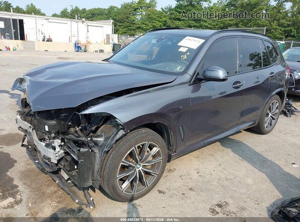 5UXJU2C56KLN67096 2019 BMW X5 Dark Blue Front left