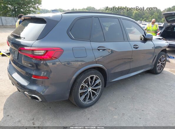 5UXJU2C56KLN67096 2019 BMW X5 Dark Blue Rear right