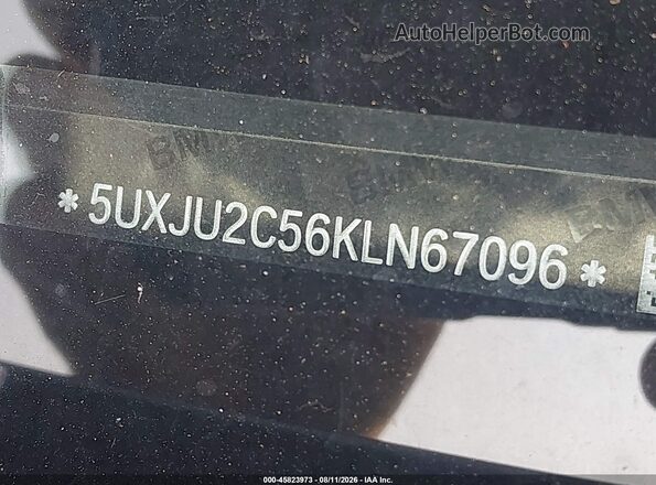 5UXJU2C56KLN67096 2019 BMW X5 Dark Blue 