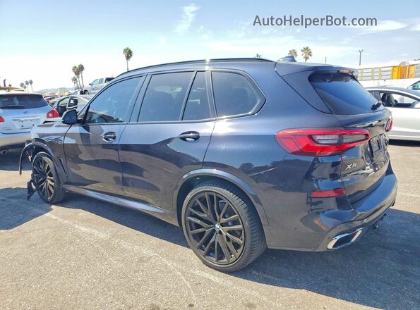 5UXJU2C57KLN65759 2019 BMW X5 Blue Delantero derecho