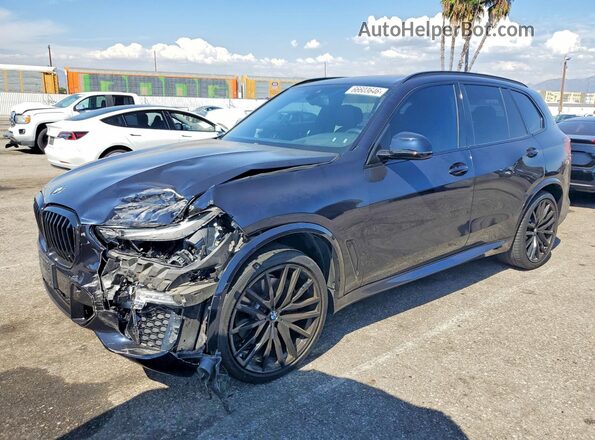 5UXJU2C57KLN65759 2019 BMW X5 Blue Trasero izquierdo