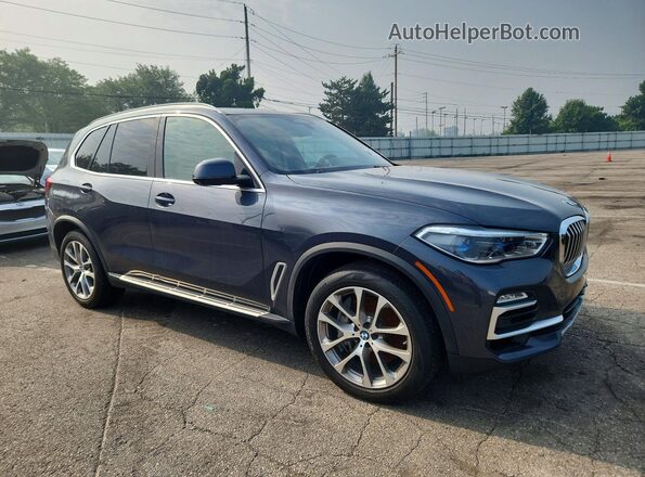 5UXJU2C59KLN65553 2019 BMW X5 Charcoal Передня права чверть