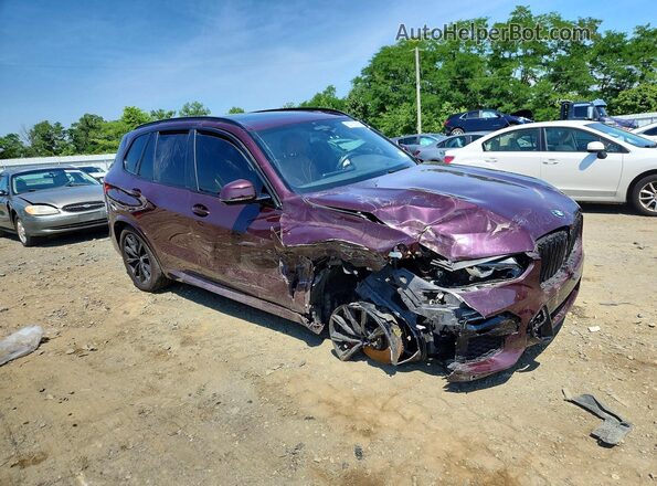 5UXJU4C05M9G78371 2021 BMW X5 Фиолетовый Передняя правая четверть