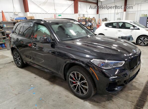 5UXJU4C09M9G94833 2021 BMW X5 Черный Передняя правая четверть