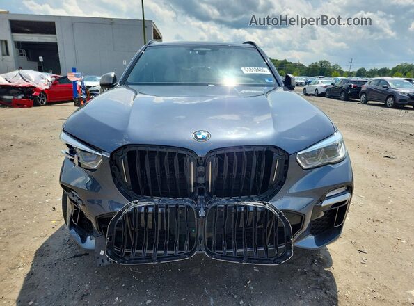 5UXJU4C09M9H27362 2021 BMW X5 Gray Front view