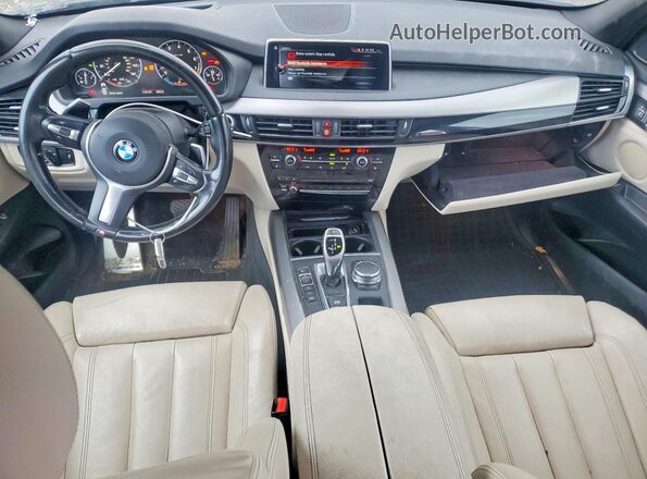 5UXKR0C32H0V72170 2017 BMW X5 Black Вид панелі приладів