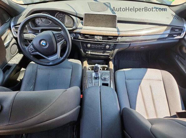 5UXKR0C34H0V78892 2017 BMW X5 Black Widok deski rozdzielczej