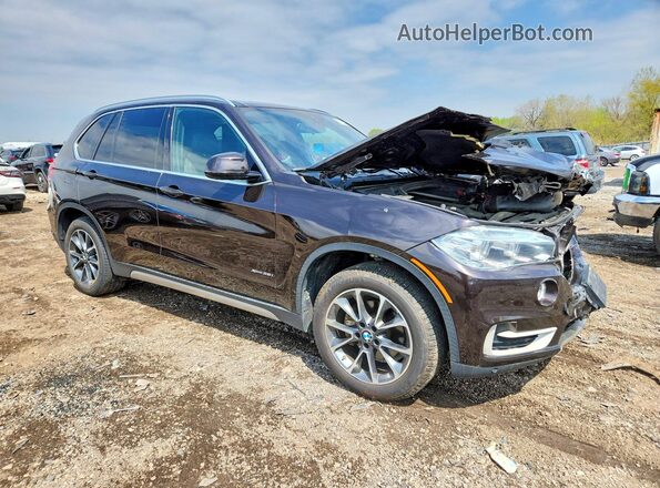 5UXKR0C35H0V74592 2017 BMW X5 Brown Передня права чверть