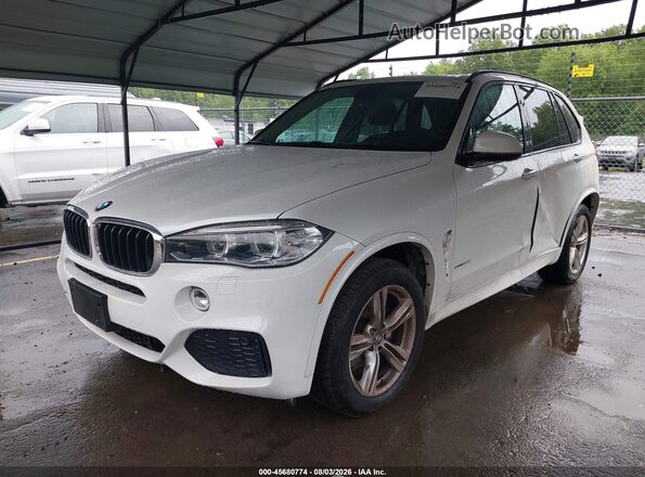5UXKR0C36H0V79333 2017 BMW X5 White წინა მარცხენა ხედი სამი მეოთხედიდან