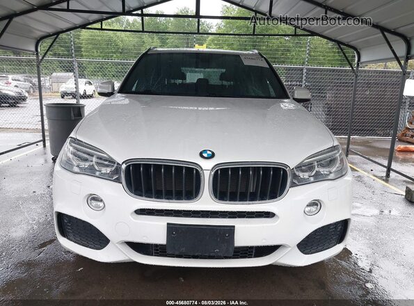 5UXKR0C36H0V79333 2017 BMW X5 White ხელსაწყოთა პანელის ხედი