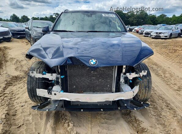 5UXKR0C51J0Y05723 2018 BMW X5 Blue Widok z przodu