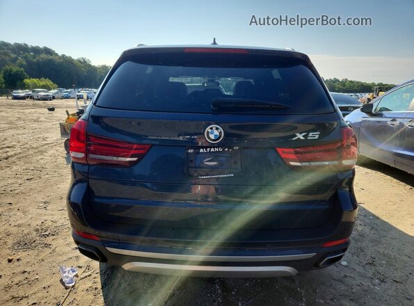 5UXKR0C51J0Y05723 2018 BMW X5 Blue Widok z tyłu