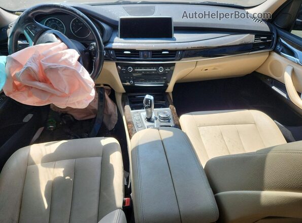 5UXKR0C52G0P20785 2016 BMW X5 Синий Вид панели приборов