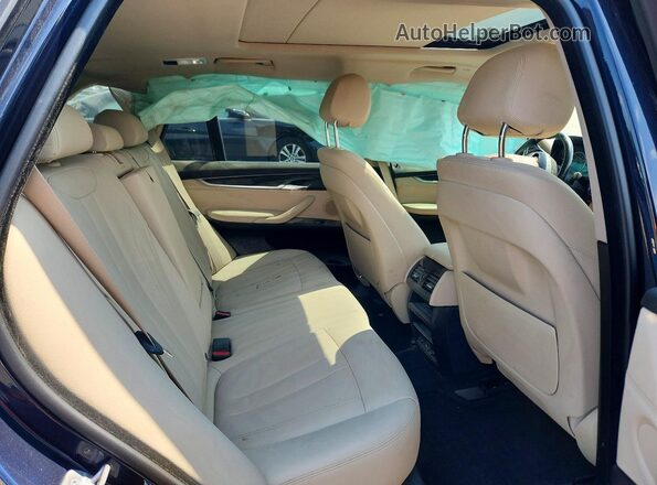 5UXKR0C52G0P20785 2016 BMW X5 Синий Вид задних сидений