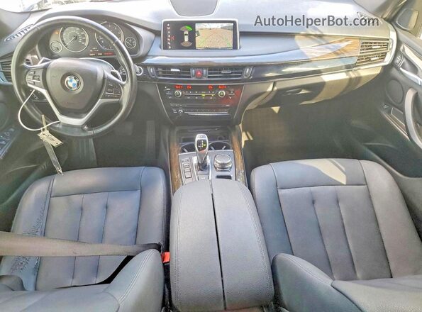 5UXKR0C52J0X99477 2018 BMW X5 Black Dashboard view