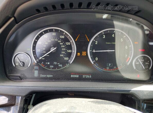 5UXKR0C53H0V66296 2017 BMW X5 Brown Սարքավորումների վահանակի տեսք