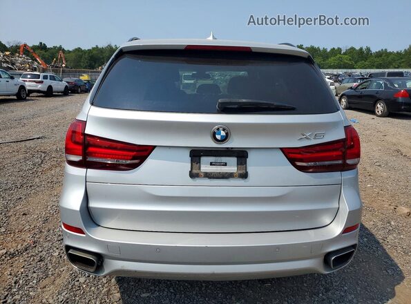 5UXKR0C53J0Y02497 2018 BMW X5 Silver Հետևի տեսք