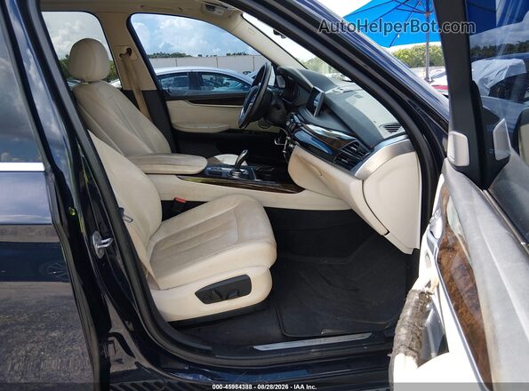 5UXKR0C54G0P25082 2016 BMW X5 Dark Blue Вид салона спереди
