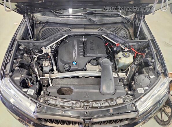5UXKR0C54J0X93213 2018 BMW X5 Black Engine compartment view