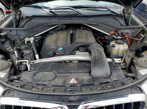 5UXKR0C55G0P24734 2016 BMW X5 Black ძრავის განყოფილების ხედი