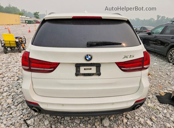 5UXKR0C55G0U49253 2016 BMW X5 White Widok z tyłu
