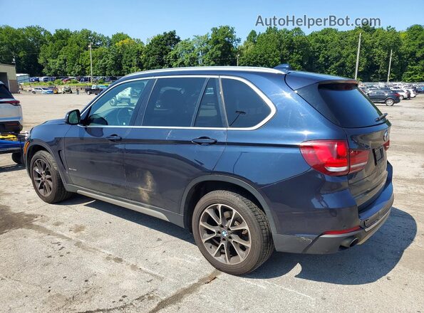 5UXKR0C55H0U52283 2017 BMW X5 Синий Задняя левая четверть