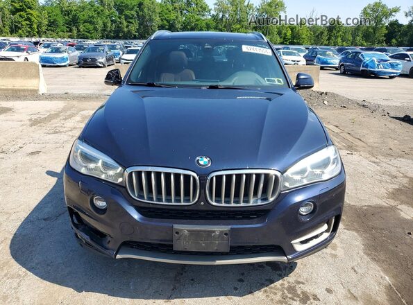5UXKR0C55H0U52283 2017 BMW X5 Синий Вид спереди