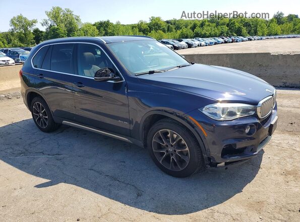 5UXKR0C55H0U52283 2017 BMW X5 Синий Передняя правая четверть