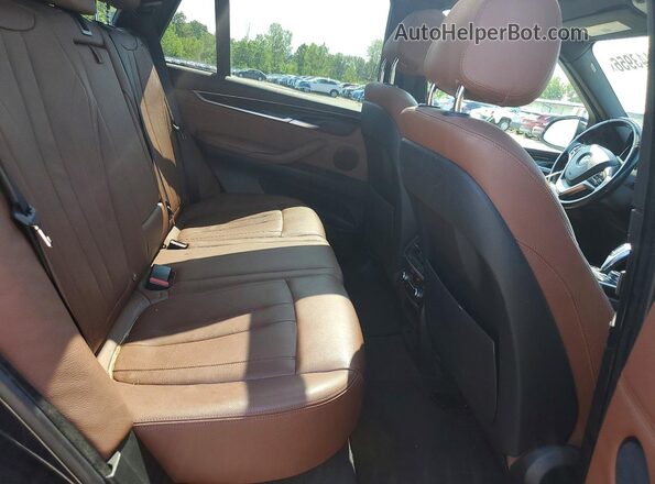 5UXKR0C55H0U52283 2017 BMW X5 Синий Вид задней части салона
