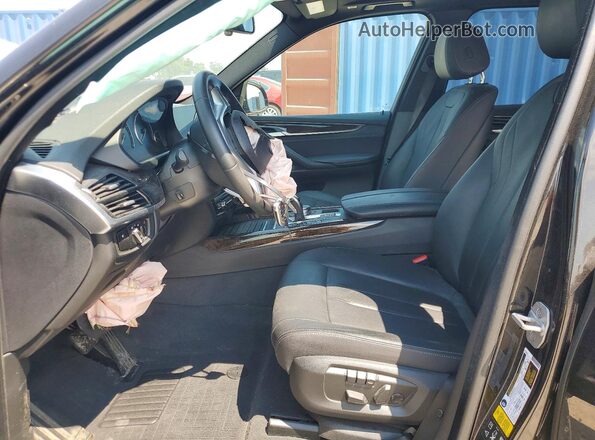 5UXKR0C55J0Y03439 2018 BMW X5 Black Вид салону спереду