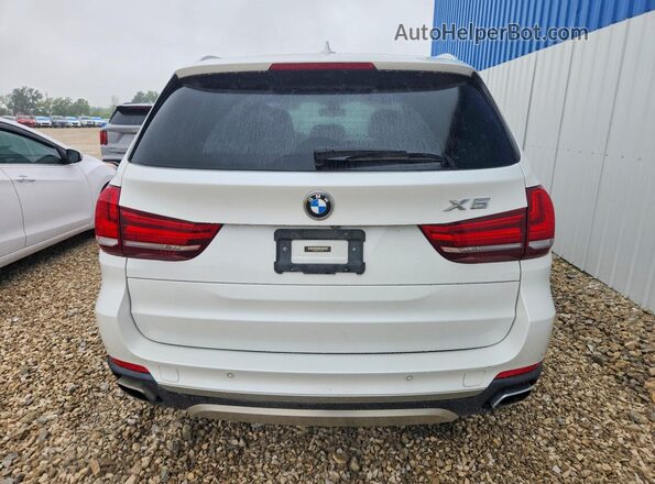 5UXKR0C55JL072879 2018 BMW X5 White Widok z tyłu