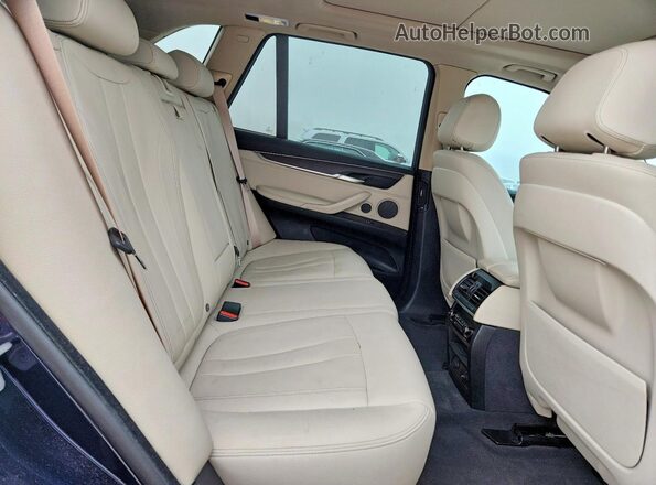 5UXKR0C58G0P33752 2016 BMW X5 Blue Սալոնի հետևի տեսք