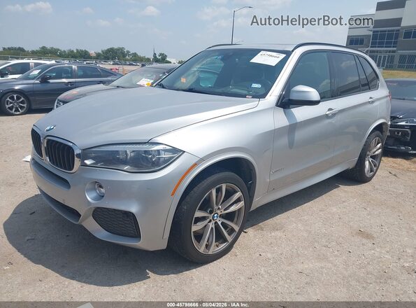 5UXKR0C58G0U12455 2016 BMW X5 Silver Front left