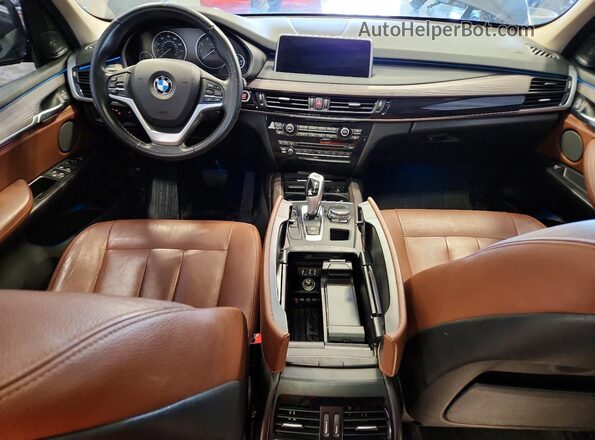 5UXKR0C59G0P34831 2016 BMW X5 Black Widok deski rozdzielczej