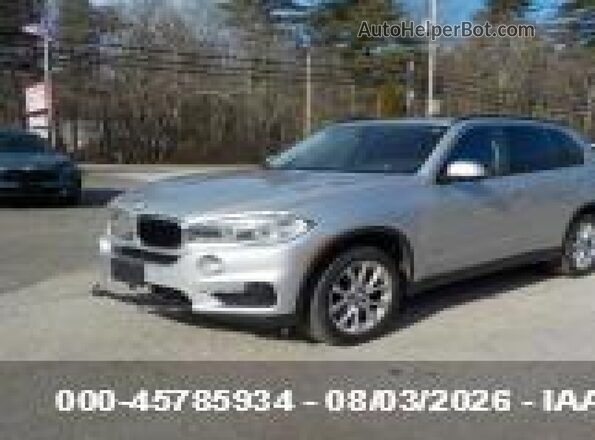 5UXKR0C5XG0P34322 2016 BMW X5 Silver Առջևի ձախ երեք քառորդ տեսարան