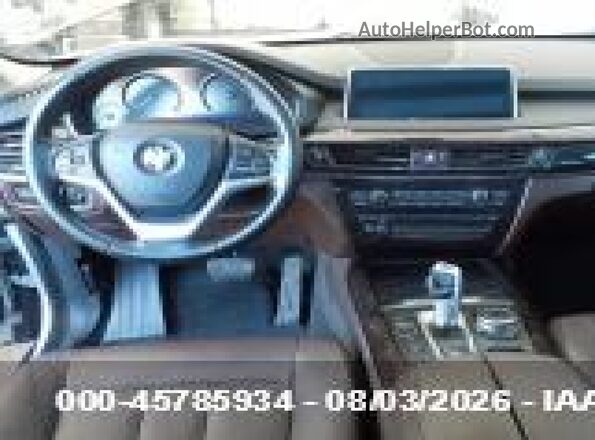 5UXKR0C5XG0P34322 2016 BMW X5 Silver Առջևի վահանակի տեսք