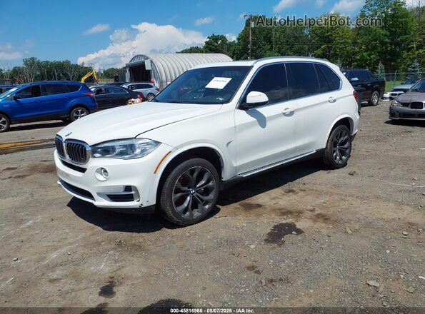 5UXKR2C30H0W43989 2017 BMW X5 White Vista tres cuartos delantera izquierda