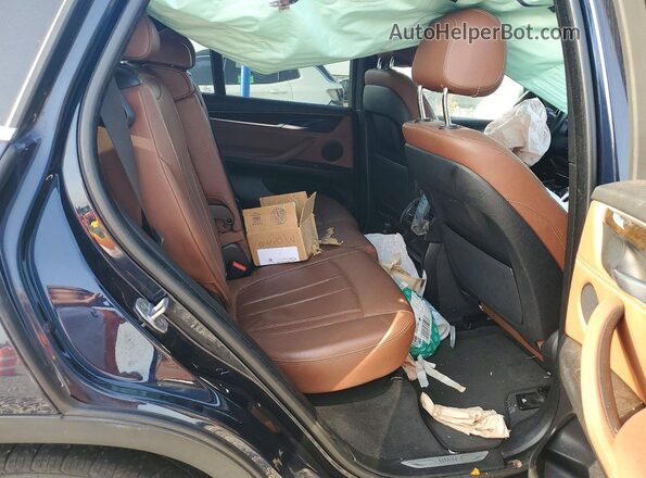 5UXKR2C31H0W43497 2017 BMW X5 Black უკანა სავარძლების ხედი